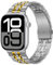 Tasikar Kompatibel mit Apple Watch Armband 42mm(Series 10) 41mm 40mm 38mm, Massives Edelstahl Metall Herren Damen Band Kompatibel mit Apple Watch SE 2 SE Series10 9 8 7 6 5 4 3, Silber-Gold