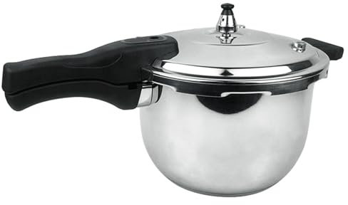 FLEXMAN Stainless Steel Pressure Cooker, Pressure Canner with Release Valve, Explosion Proof Adjustable High Temperature Resistances Kitchen Pressure Cooker for Cooking (22cm)