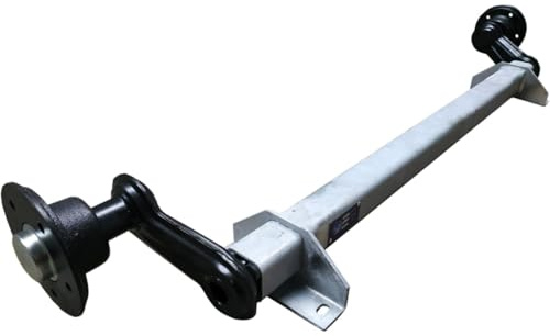 HGW 750 kg Achse für Anhänger - ungebremste Laufachse für Pkw-Anhänger - AS: 5 * 112 (Auflagemaß 1400mm)