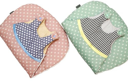 bab-Berlin Baby Schlafsack Gr. 70 gefüttert in Rosa oder Mint mit Kronen Handmade