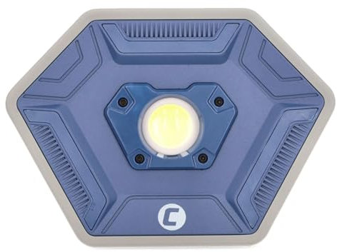 cartrend LED Flutlichtstrahler, robuster LED-Strahler, 3000 Lumen Lichtleistung, 6500 K Farbtemperatur, wiederaufladbarer 6700 mAh Akku, drei Belichtungsmodi, 180° neigbarer Magnetfuß