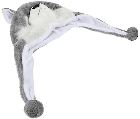 TOYANDONA Cartoon Tiermütze Plüsch Für Mädchen Beweglicher Ohr Hut Für Cosplay Partys Und Winteraktivitäten Für Jungen Und Mädchen