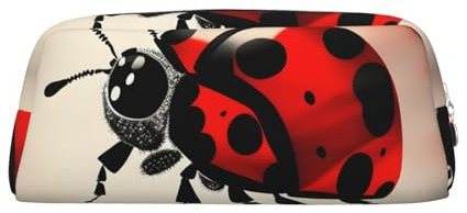 WOPQS Art Ladybug Tracks Federmäppchen, Organizer, Federmäppchen, ästhetisches Zubehör, multifunktionales Federmäppchen, silber, Einheitsgröße, Taschen-Organizer