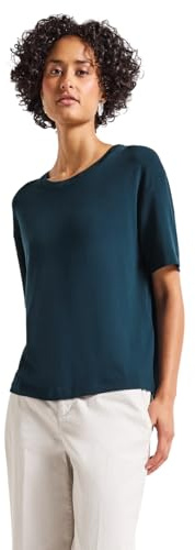 Street One Damen Shirt mit Deko-Ausschnitt