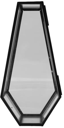 Ddujbtp Vintage-Glas-Sarg-Box aus Glas, Vampir, Sarg, Schmuckschatulle mit Retro-Designs für Sammler, Halloween-Dekoration