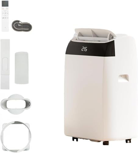 10,000 BTU Portable Air Conditioner, 5-in-1 Cooling, Dehumidifier & Fan, Remote Control, 3 Fan Speeds, 24H Timer, Energy Efficient, Quiet, R290 Eco Refrigerant, Window Kit for Rooms up to 500sq.ft, A