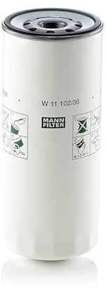 MANN-FILTER, W 11 102/36 Oil Filter | For Trucks & Buses, Highest Filtration Performance, Engine Protection, High Quality Sealing, True OE Engineering