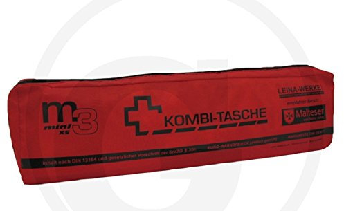 Leina-Werke 14032 Mini-Kombitasche M3 ohne Klett, XS, Rot/Schwarz