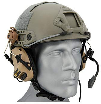 Earmor Helm Headset M32H mit NRR 22 Schallschutz, voll verstellbar - TAN [M32H-TN]