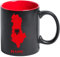 Keramik, Tasse Kaffeetasse Albanien Albania Flagge mit Namen bedruckt Landkarte