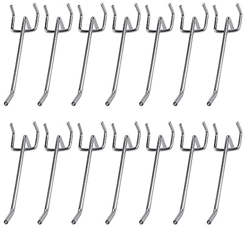 40 Stück Haken Pegboard Werkzeug,Stecktafel Haken,Lochwand Haken,Werkzeugwand Haken,Lochwand Metallhaken,Hakenset Steckbretter,Verwendet Für Supermarktregaldisplays Und Wandbearbeitungswerkzeuge