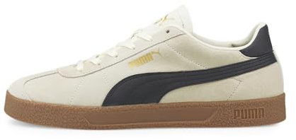 PUMA Puma Club┃Freizeitschuhe Unisex, Marshmallow Puma Black Puma Team Gold, 43 EU