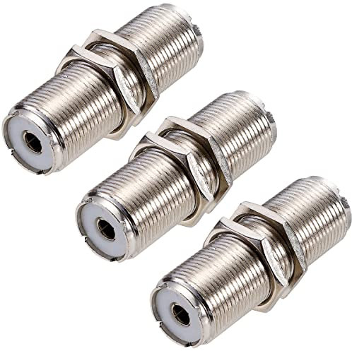 Greluma 3 Stück SO239 PL259 Adapter UHF-Buchse auf Buchse Bulkhead RF-Anschluss