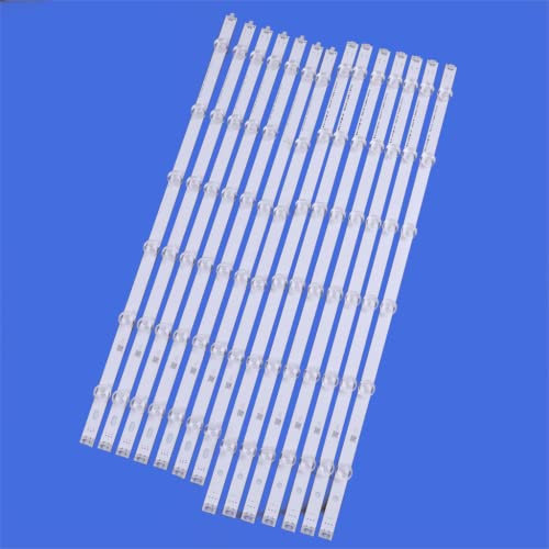 Jxjamp TV LED Barres de lumière for LG 55LA6205 55LA6208 55LA620S 55LA620V Bandes de rétroéclairage G/D Kit 12 LED Lampes Lens 14 Bandes Pola2.0 55 Pouces