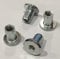 Abrafix 4 x 6mm Furniture Hex Sleeve Nuts - Bed Bolt Fittings Silver Colour