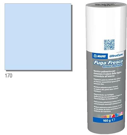 MAPEI Ultracare FUGA FRESCA 170 hellblau CROCUS Polymerlack zur Renovierung der Farbe der Betonfugen, Grout Refresh Flasche 160 g.
