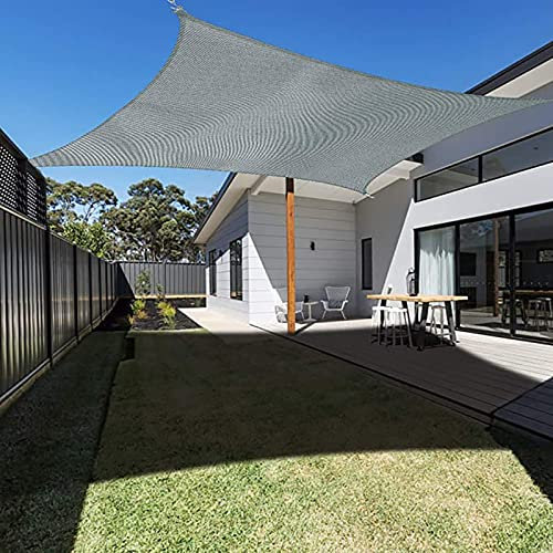 GUOYUYU Garden Sail 4x9.2m Weather Protection Water Resistant Pergola Covers Sun Canopies With Fixing Kits And Rope For Garden Beach Patio Canopy, Gray, 22530