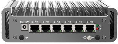 HUNSN Micro Firewall Appliance, Mini PC, VPN, Router PC, Intel Celeron N5105, RJ05, AES-NI, 6 x Intel 2.5GbE I226-V, DP, HDMI, SIM Slot, Barebone, NO RAM, NO Storage, NO System