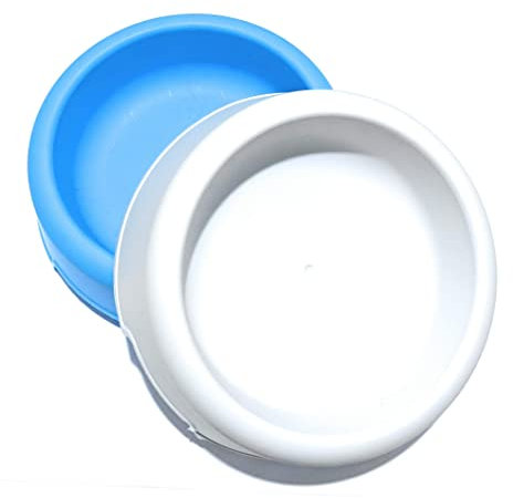 SugarToys Lot de 2 gamelles pour Chat en Plastique Doux, Petits Bols d'appoint pour l'eau et la Nourriture, Compatible avec Utilisation en extérieur