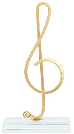 HERCHR Music Note Decor, Musical Sculpture Statue Music Note Figur Dekorative Ornamente Art Decor Für Wohnzimmer Schlafzimmer TV-Schrank Geschenk