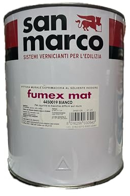 San marco Fumex mat pittura coprimacchia al solvente lt 4 inodore