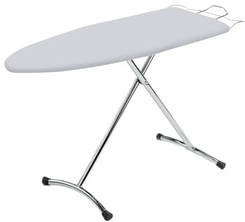 Top House Italia Relax Bügelbrett - 123 x 39 cm - platzsparend, robust, zusammenklappbar - knitterarmer Bezug
