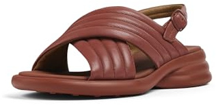 Camper Women's Spiro K201494 X-Strap Sandal, Medium Red 008, 4 UK