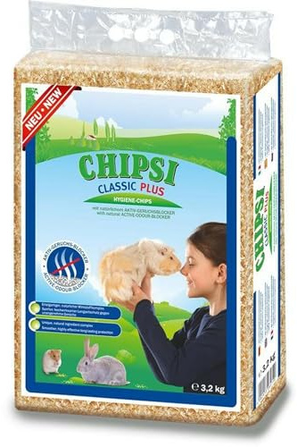Chipsi Classic Plus Holzrasur für Kleintiere, 60 l (3,2 kg), 3 Stück