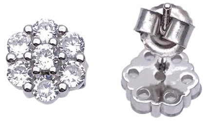 SOJS18，Sosheen Ohrstecker ，925 Sterling Silber Damen Ohrstecker，Ohrringe Stecker mit 3A Zirkonia Synth,schmuck für Frauen