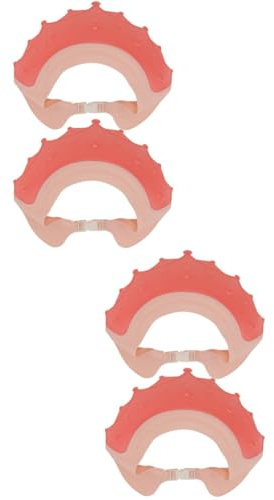 POPETPOP 4pcs Cartoon Shampoo Caps Silicone Shampoo Hats for Shower Protection for Boys and Girls and Adults During Bath for Hair Hygiene