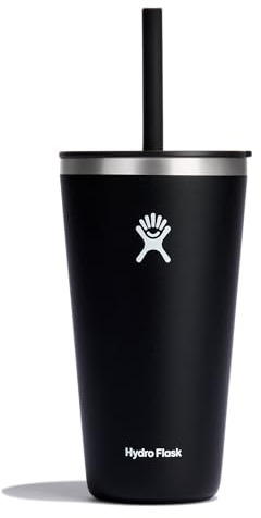 Hydro Flask 28 Oz All Around Tumbler Straw Lid Black