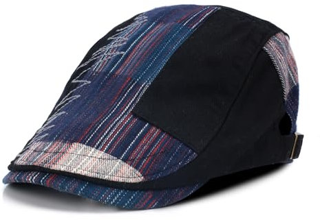 M MOACC Schiebermütze Barret Flat Cap Schirmmütze für Herren Damen, Gatsby Newsboy Cap Baskenmützen Golfermütze