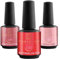 SHAYENNE UV Nagellack Set -MADE in GERMANY 3 Stück - 129 Grapefruit Pink Glitter 15 ml - 130 Watermelon Red 15ml - 131 Antique Rose 15ml Gel Farblack Gellack Nagel Lack Nail Polish Nagelgel