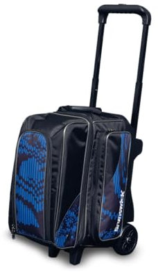 Brunswick Unisex-Erwachsene Punisher Bowlingtasche mit Doppelrolle, Blau Bowling-Taschen, Einheitsgröße