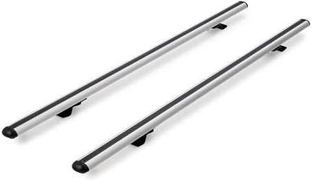 Dachträger passend für Nissan NAVARA D40 Double Cab ab 2005-2015 offene Dachreling 140 cm Silber, Querträger, Dachlastträger, Dachgepäckträger, Gepäckträger