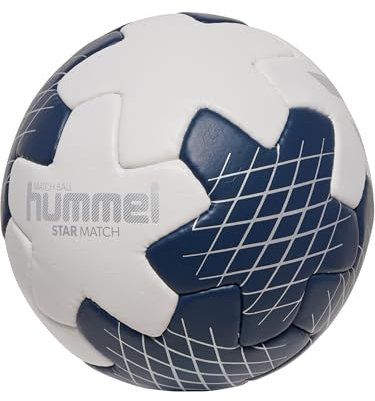 hummel hmlSTAR Match Handball Spielball weissblau, 2 Ohne Geschlecht