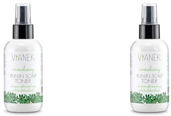 VIANEK normalisierende Toner & Haarwasser für die Kopfhaut mit Schachtelhalm, Salbei, Brennnessel, Klette und Birke. Vegan Naturkosmetik für Frauen und Männer. Größe 150 ml (Packung mit 2)