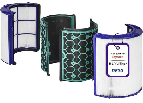 DEGG Filtro HEPA per Dyson Pure Cool + Pure Hot HP04 TP04 DP04 TP05 HP05, Filtro di Ricambio Filtro ai Carboni Attivi Purificatore Aria