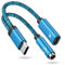 USB C to 3.5MM Jack Headphone and Charger Adapter, 2 in 1 Aux to USB C Headphone Audio Adapter & Fast Charging Cable for Samsung Galaxy A16 A56 A36 A15 A35 A55 S25 S24 FE S23 S22 S21 S20, iPhone 16 15