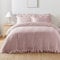 Appletree - Lavender Frill Duvet Cover - Double Size (200 x 200cm) - Soft 100% Cotton - 2 Pillowcases - Frilled Bedding - Ruffle Duvet Cover in Purple