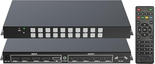 4K ICUIXIAN Video Wall Controller 2x2 Matrix 4x4 Matrix Video Wall (Vertical Video Wall 4x1-1x4-3x1-DE)