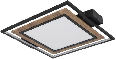 Ceiling Light Living Room Lamp 3 Levels Wood Effect LED Dining Room Lamp