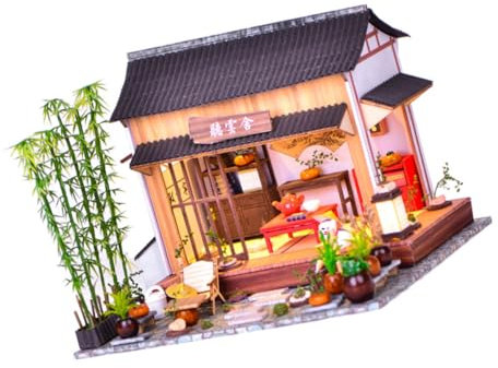 Toddmomy 1 Ensemble DIY Maison de Jardin Chinoise à Assembler Kit Maison Éducatif pour Décoration Intérieure Compatible et Facile