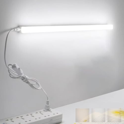 TZSMUM LED Weiß Lang Wandleuchte mit Schalter Stecker Magnetisch Wandlampe 3000K/4000K/6000K Dimmbar Wandbeleuchtung Modern Innen Minimalistisch Rechteckig Design für Küche (30cm,Weiß)
