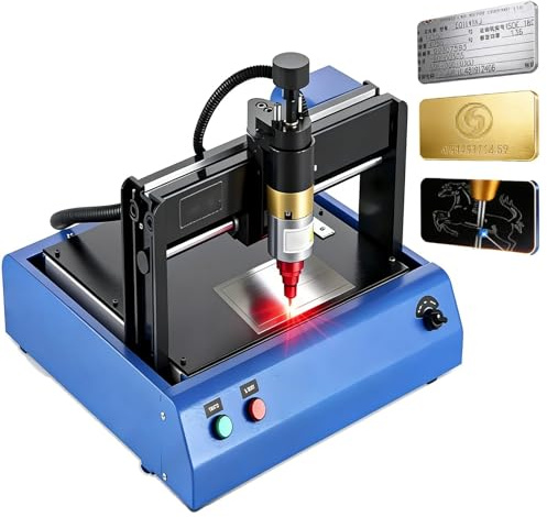400W Electric Metal Marking Machine, Metal Engraving Machine with 200x150MM Adjustable Marking Range, Numbers Letter Tag Nameplate Engraver Device, for Signs Industrial