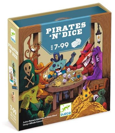 Djeco Piraten Würfelspiel - Abenteuerliches Kinderspiel