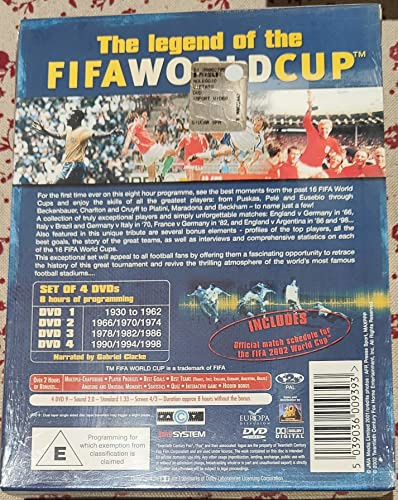 The Legend Of The Fifa World Cup (Box Set) [DVD]