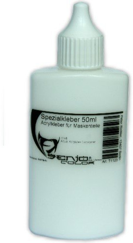 Senjo Color FX Spezialkleber T 50ml | Kosmetischer Hautkleber für Masken & Perücken | Alltag und Halloween