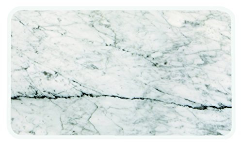 zak! zakdesigns 1303-130 Servierplatte Osmos in Marmor-Optik, 23,5 x 16 x 0,4 cm, Melamin, braun