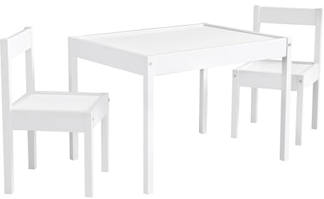 Baby Relax Tisch-und Stuhlset, White, Mittel